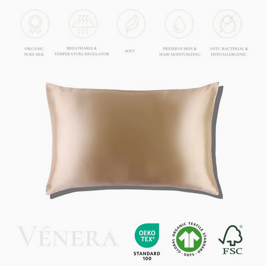 100% Organic Pure Silk Pillowcase