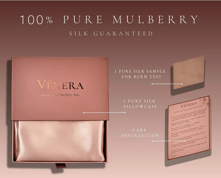 100% Organic Pure Silk Pillowcase