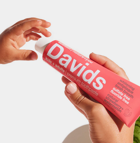 Davids Kids+Adults Premium Toothpaste/Strawberry Watermelon
