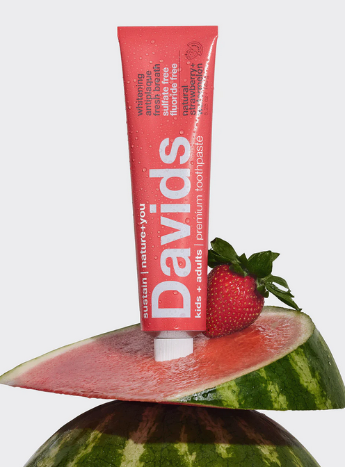 Davids Kids+Adults Premium Toothpaste/Strawberry Watermelon