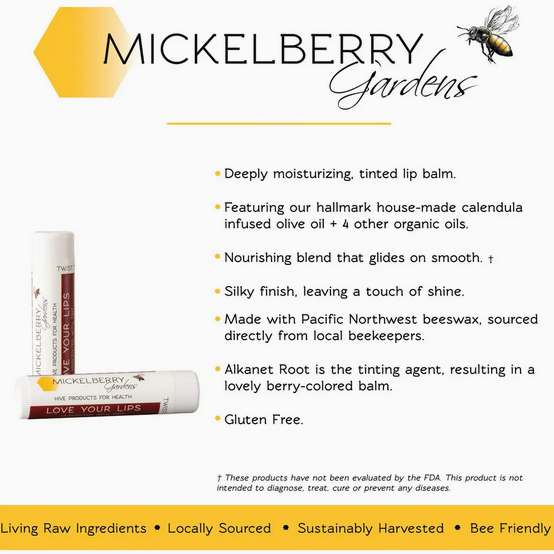 Beeswax Love Your Lips Balm (Regular or Tinted)