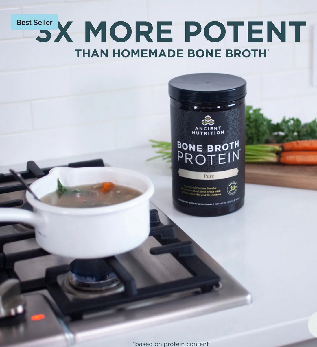 Protein - Pure Bone Broth - 20 Servings 20 G
