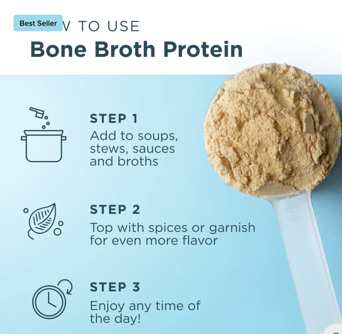 Protein - Pure Bone Broth - 20 Servings 20 G