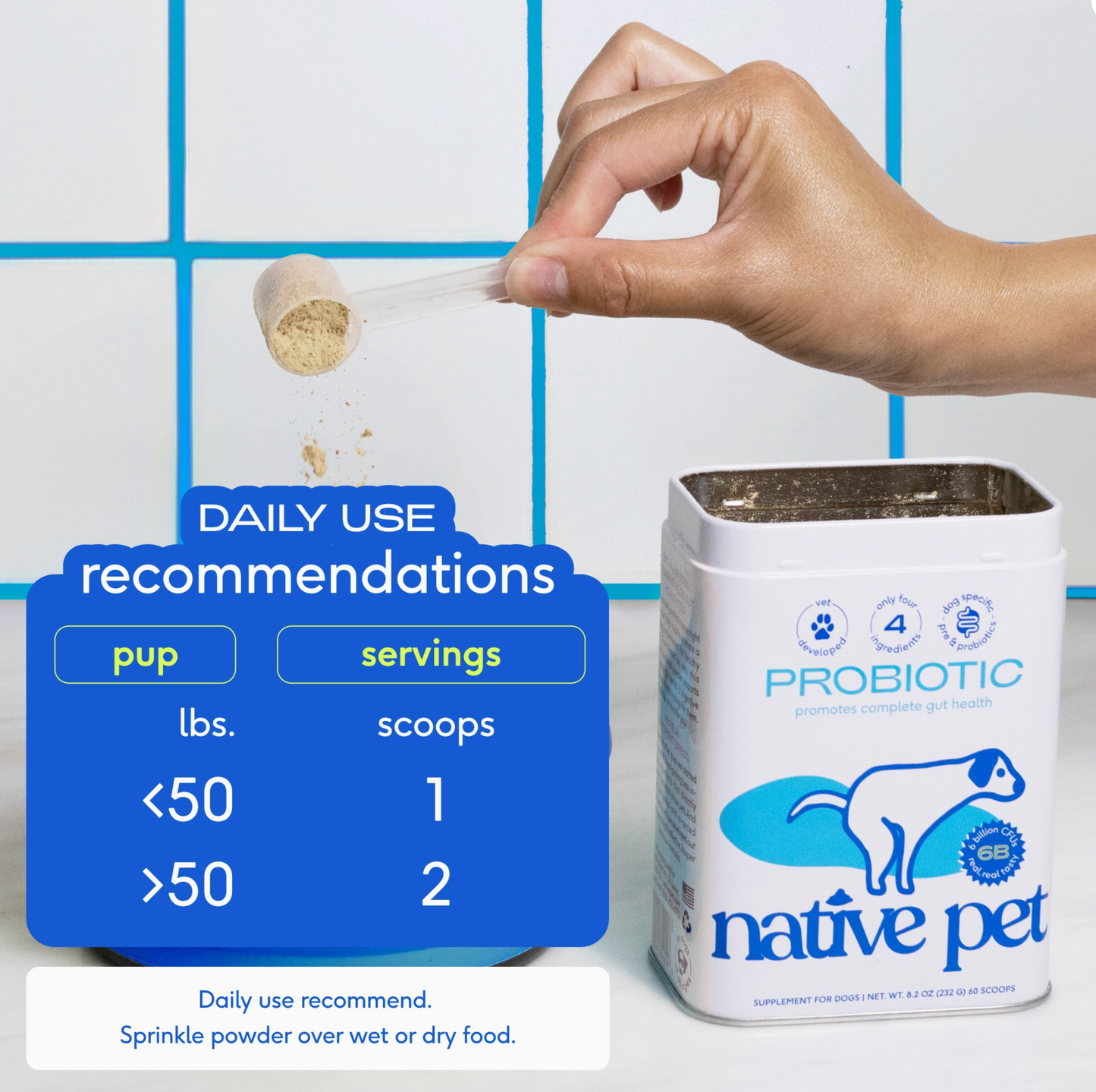 Probiotic & Prebiotic Powder Vet-Formulated Supplement