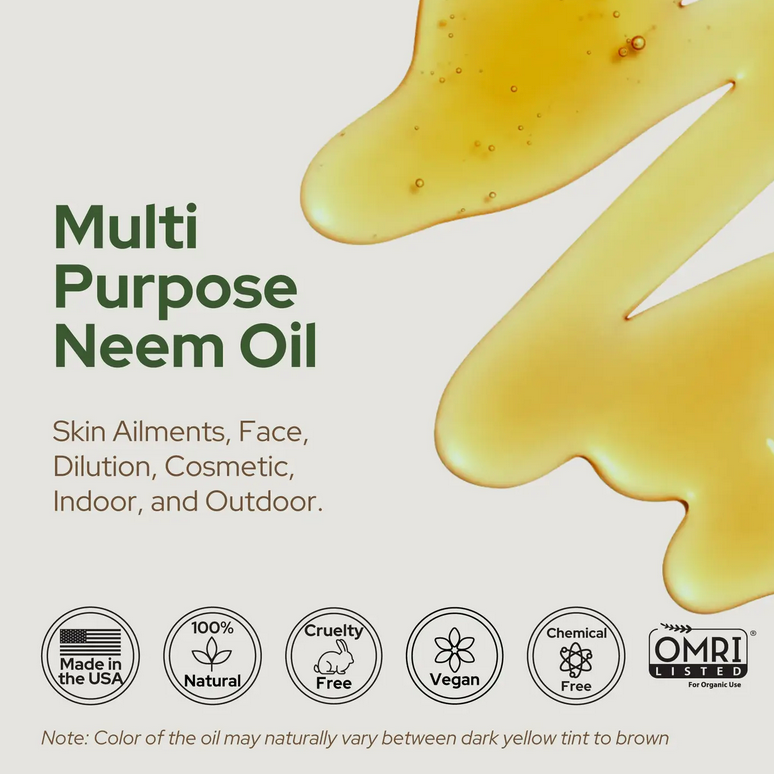 Neem Oil | Organic | Gardening Skin | Cold Pressed