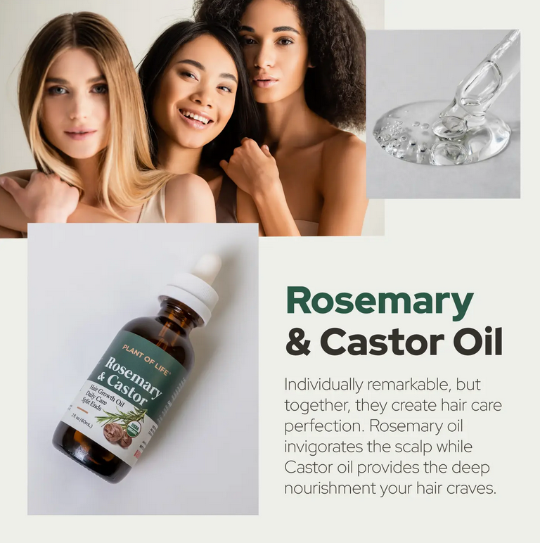 Rosemary & Castor Oil | Hair Strengthen Nourish & Treatment