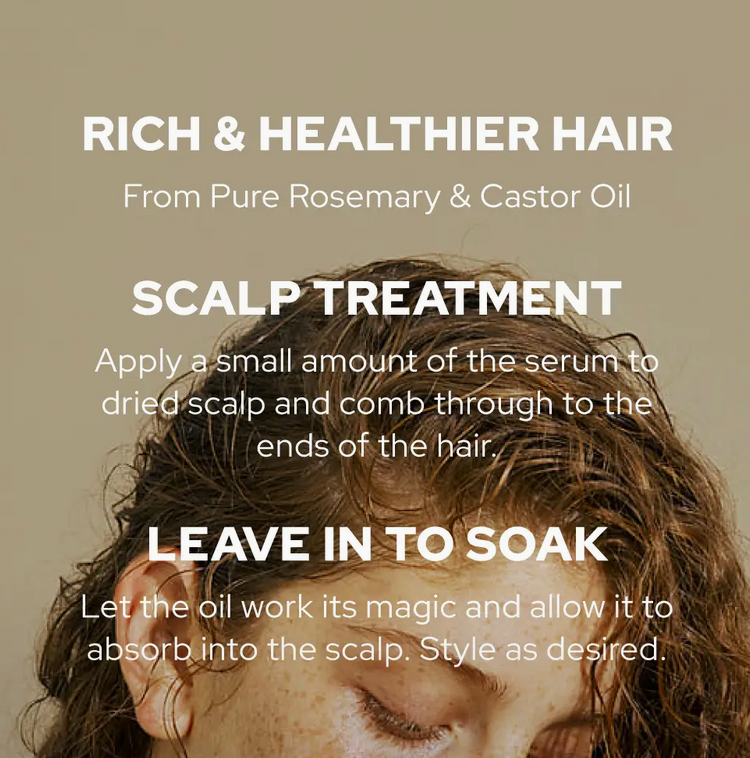 Rosemary & Castor Oil | Hair Strengthen Nourish & Treatment