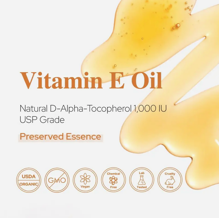Vitamin E Oil | Natural | Face, Skin & Hair Care |Tocopherol
