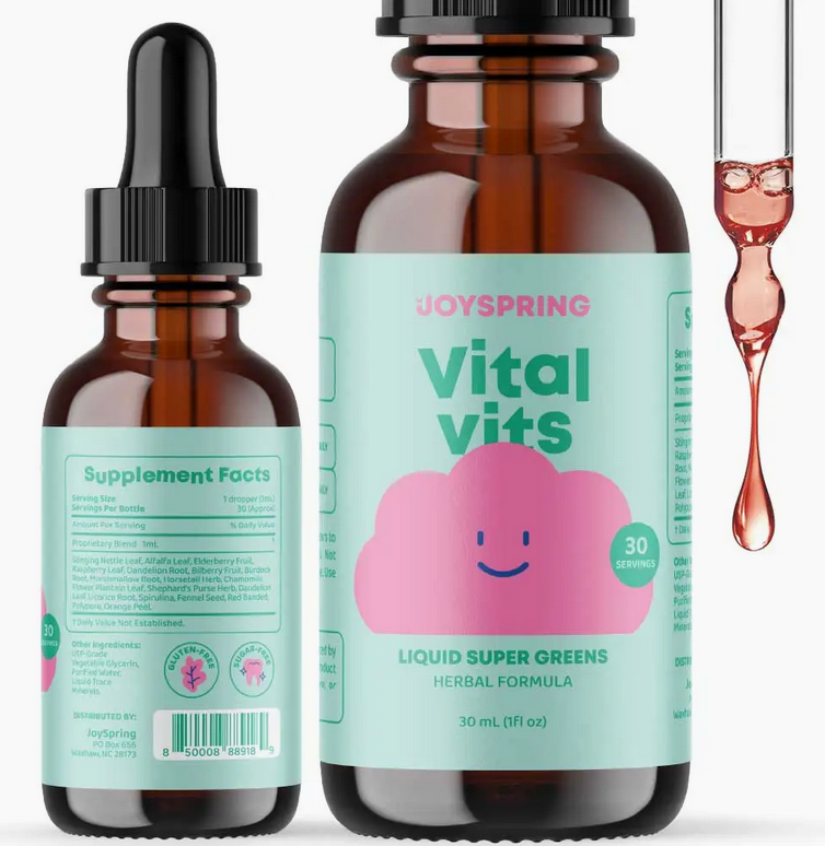 Vitals Vits - Toddler Multivitamin Liquid Drops, Daily Vitamin Formula