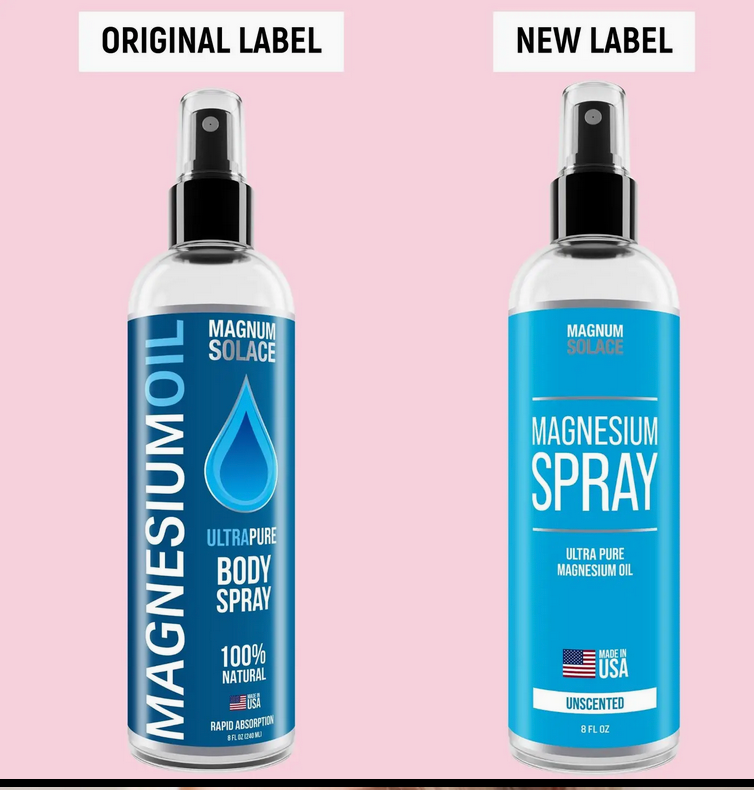 Magnesium Oil Spray For Restless Legs, Sleep, Muscle Relief 8 oz