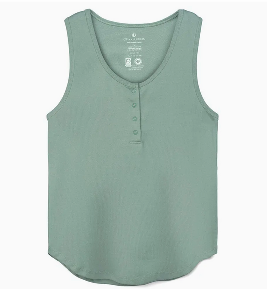 Nest Organic Cotton Henley Nursing Lounge Tank