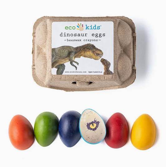 Non-Toxic Beeswax Crayons - Dinosaur Eggs