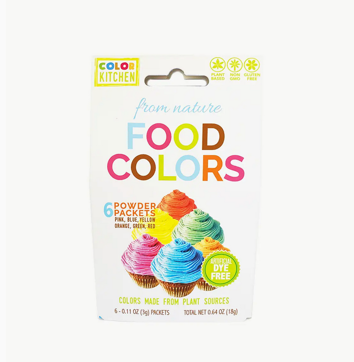 Color Set of 6 - Food Colors, Artificial Dye-Free