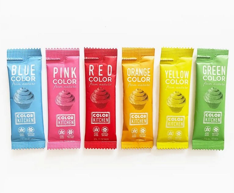 Color Set of 6 - Food Colors, Artificial Dye-Free