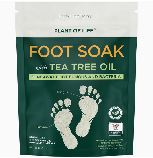 Tea Tree Oil Foot Soak with Epsom Salt | Fungus & Odor 16 oz
