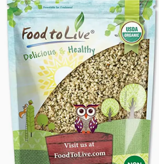 Organic Hemp Seeds – Raw, Hulled, Shelled, Keto-Friendly