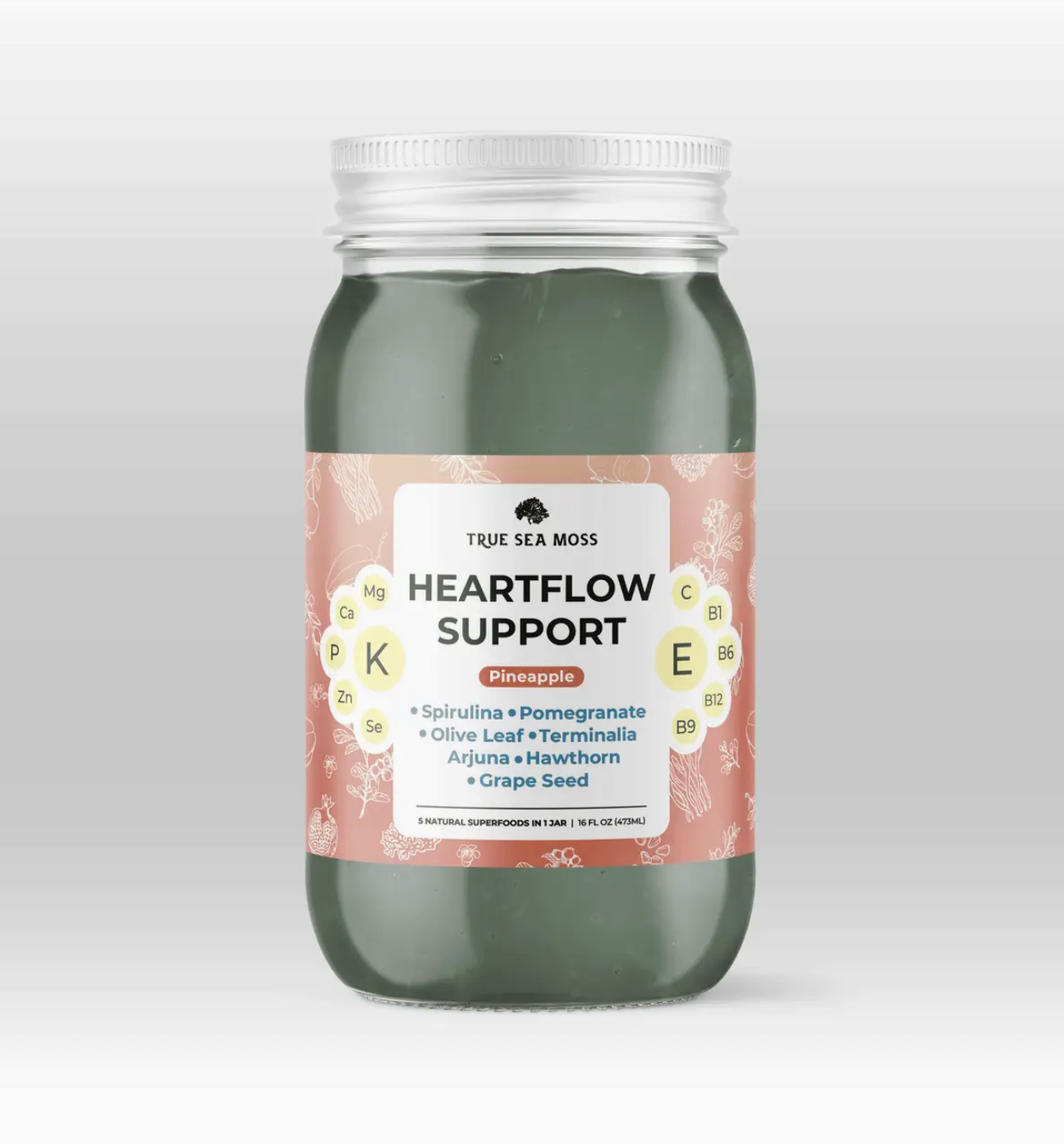 Sea Moss Gel - Heart Flow - Pineapple 5-in-1