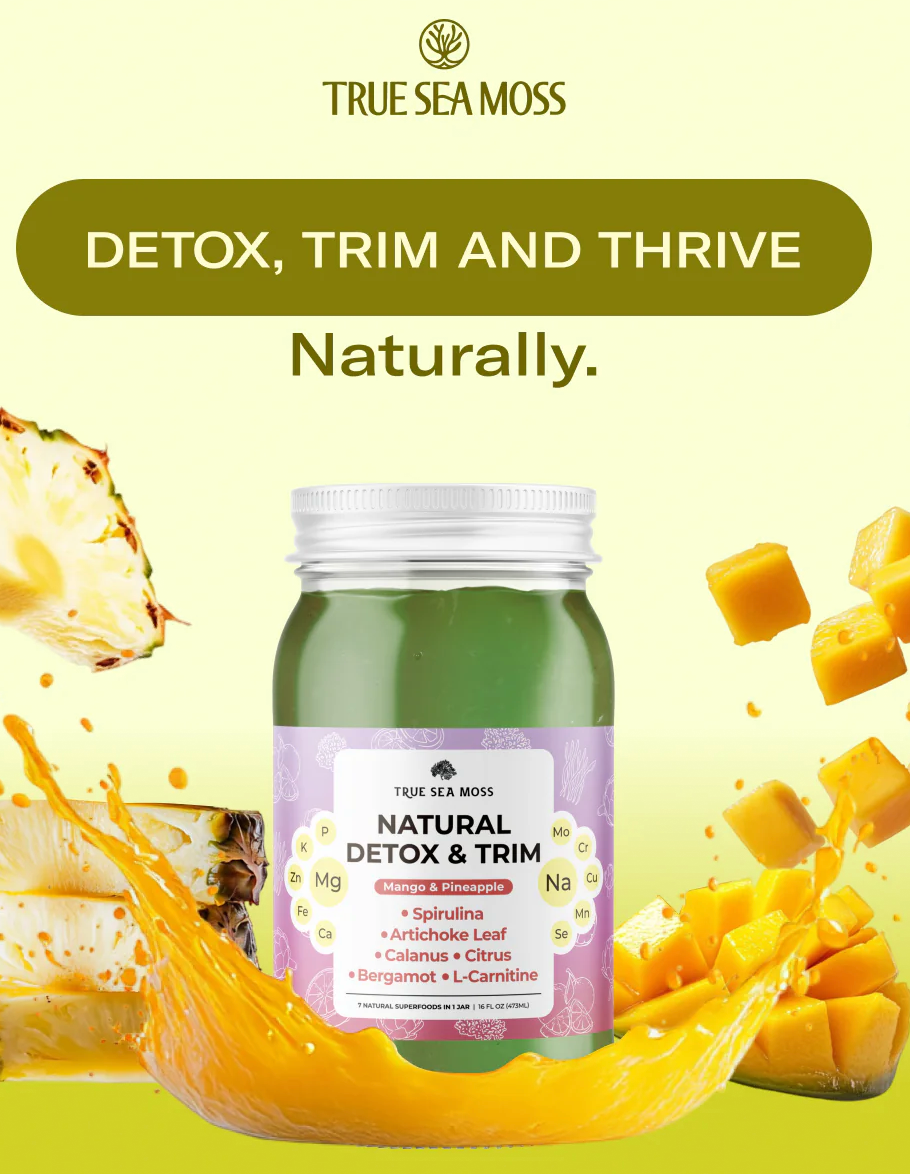 Sea Moss Gel - Natural Detox & Trim - Mango & Pineapple