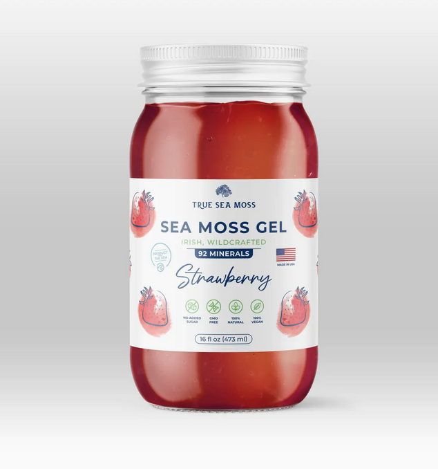 Sea Moss Gel - Irish Wildcrafted - Strawberry