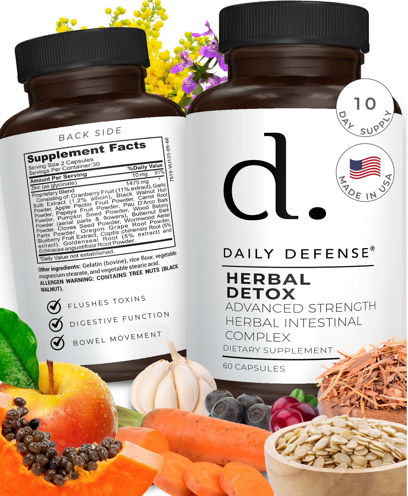 Parasite Cleanse Complex Herbal Parasite Cleanse Formula By Daily Defense