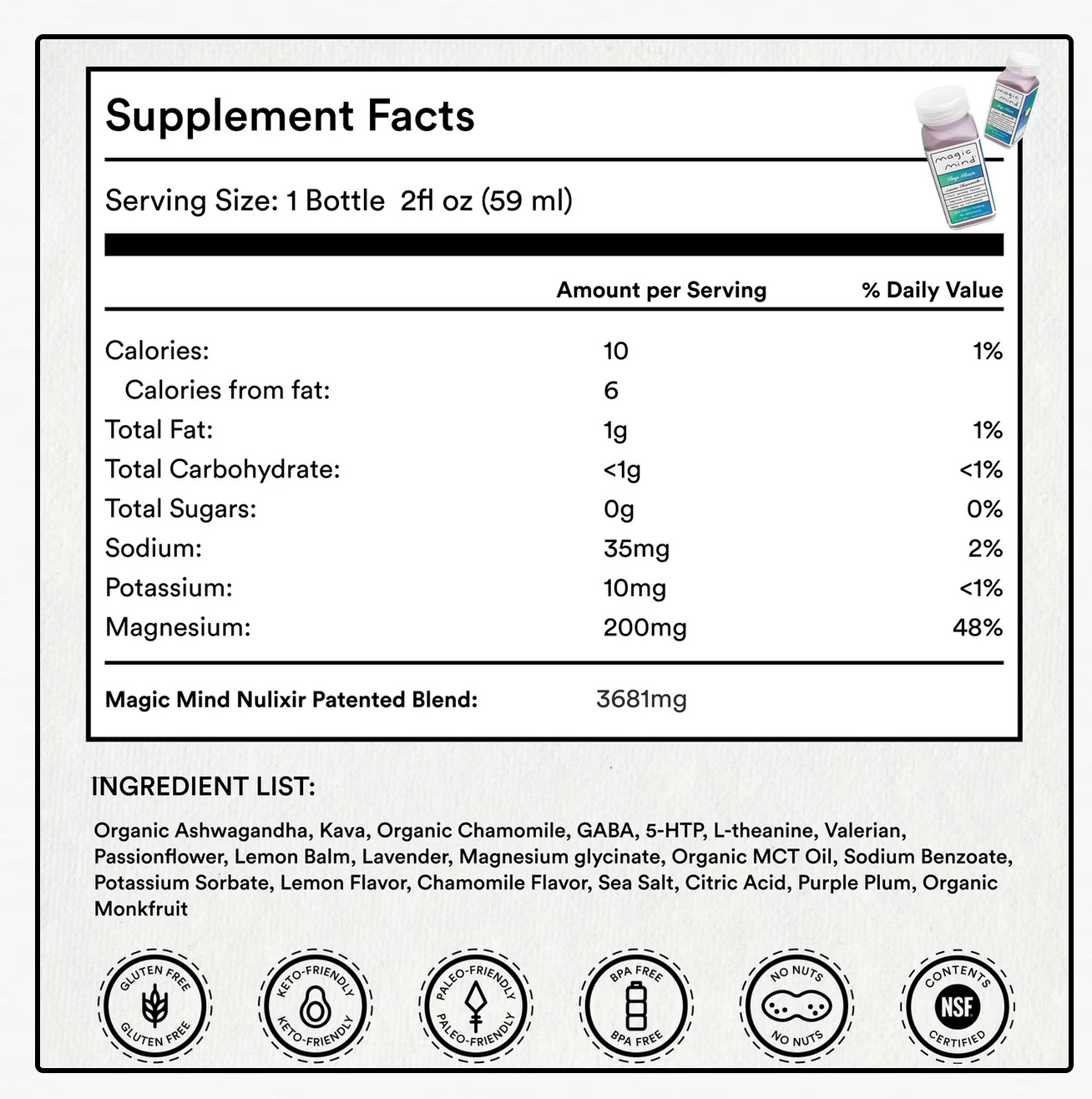 Magic Mind Sleep Performance Shot