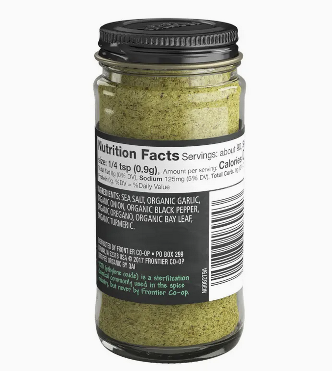 Frontier Co-op Adobo Seasoning, Certified Organic