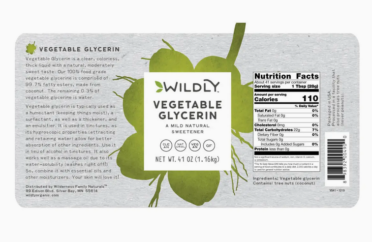 USP Food Grade Coconut Derived Vegetable Glycerin