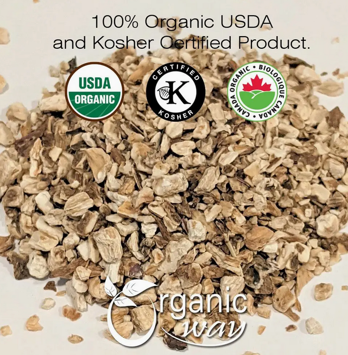 Organic Burdock Root (Cut & Sifted)