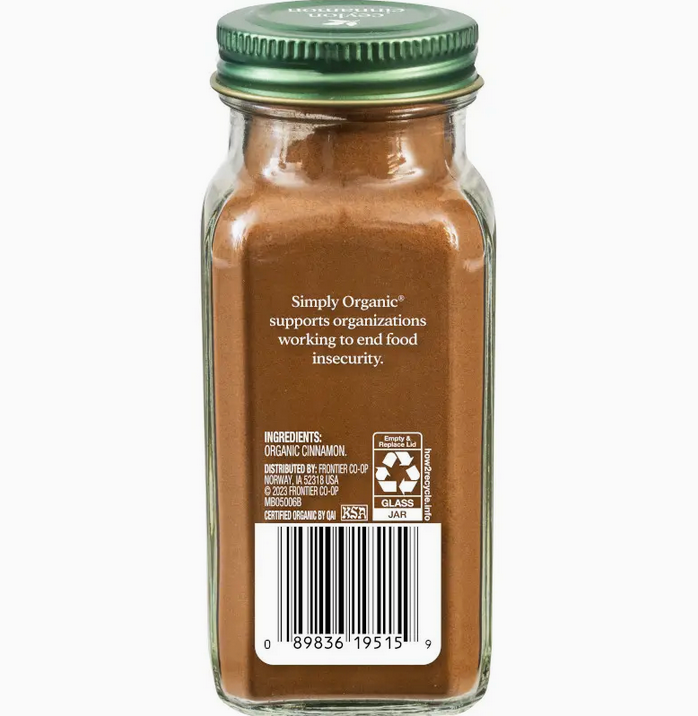 Simply Organic Ceylon Cinnamon, Certified Organic