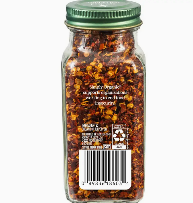 Simply Organic Crushed Red Pepper, Certified Organic