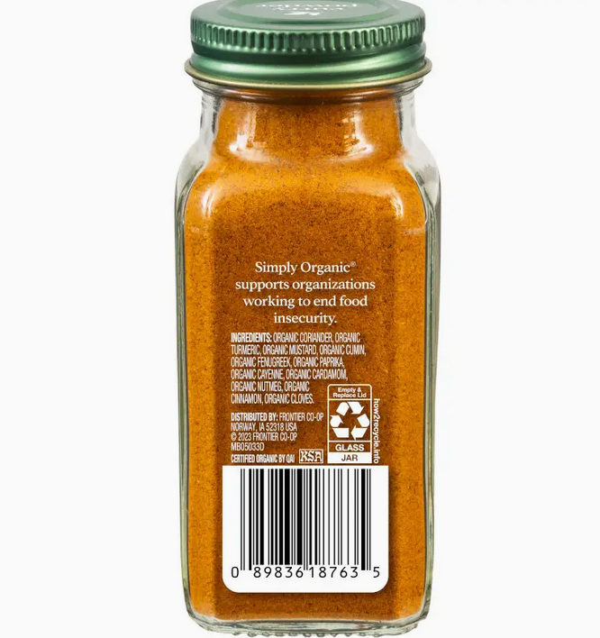 Simply Organic Curry Powder, Certified Organic