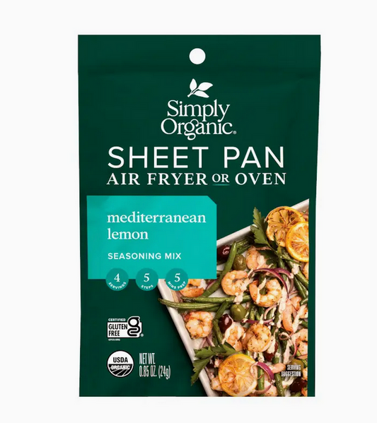 Simply Organic Sheet Pan Seasoning, Mediterranean Lemon