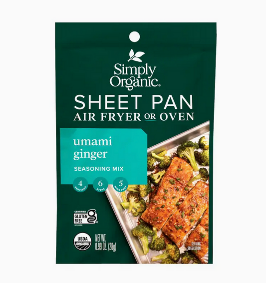 Simply Organic Sheet Pan Seasoning, Umami Ginger