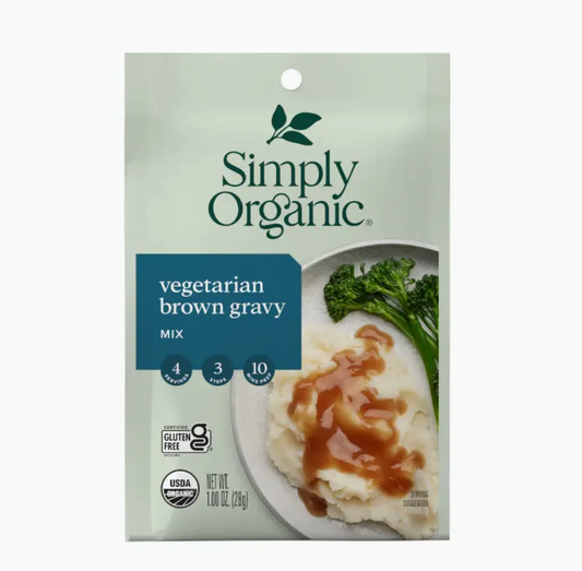 Simply Organic Vegetarian Brown Gravy Mix, Certified Organic