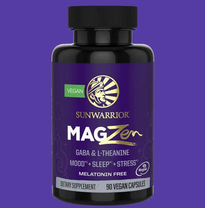 Sunwarrior Magzen Capsules - Magnesium, L-Theanine & Gaba