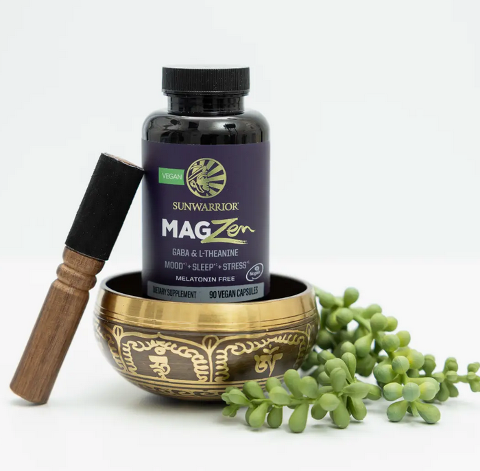 Sunwarrior Magzen Capsules - Magnesium, L-Theanine & Gaba