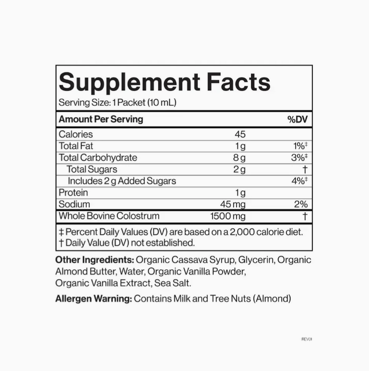 Liquid Colostrum - Vanilla Sea Salt