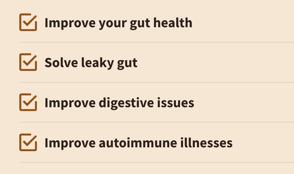 Gut & Digestion Heal your gut.