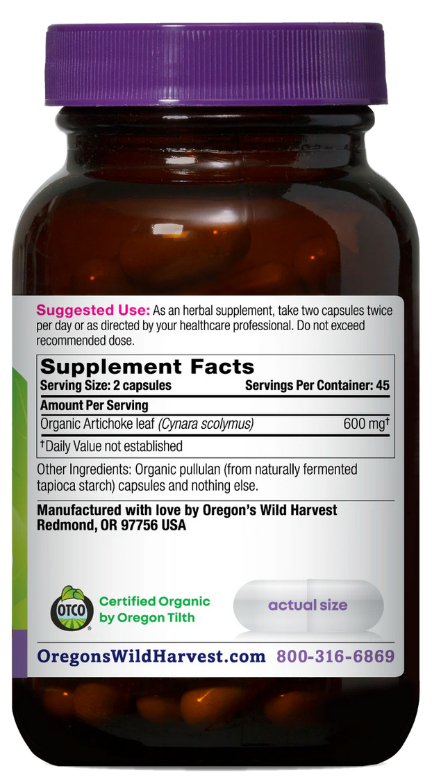 Artichoke Capsules - Traditional Herbal Bitter