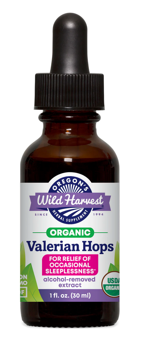 Valerian Hops, Organic Alcohol-Removed Extract - For Relief of Occasional Sleeplessness
