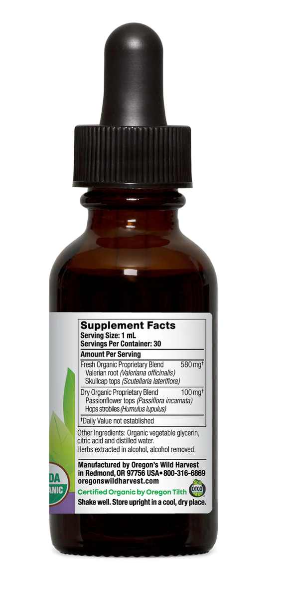Valerian Hops, Organic Alcohol-Removed Extract - For Relief of Occasional Sleeplessness