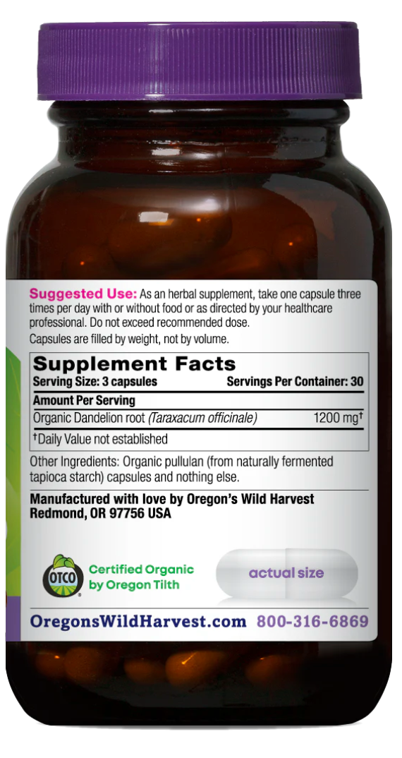 Dandelion Root Capsules