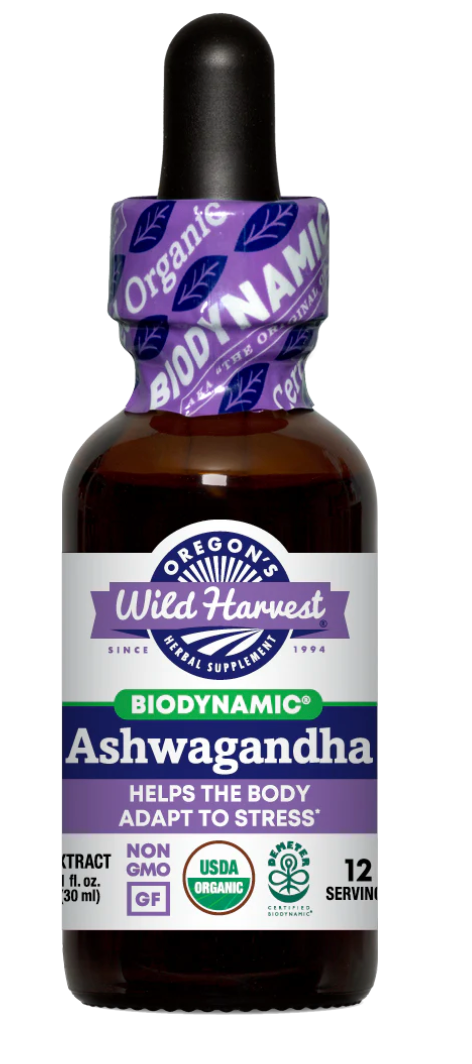 Ashwagandha, Biodynamic Herbal Tonic 2 oz