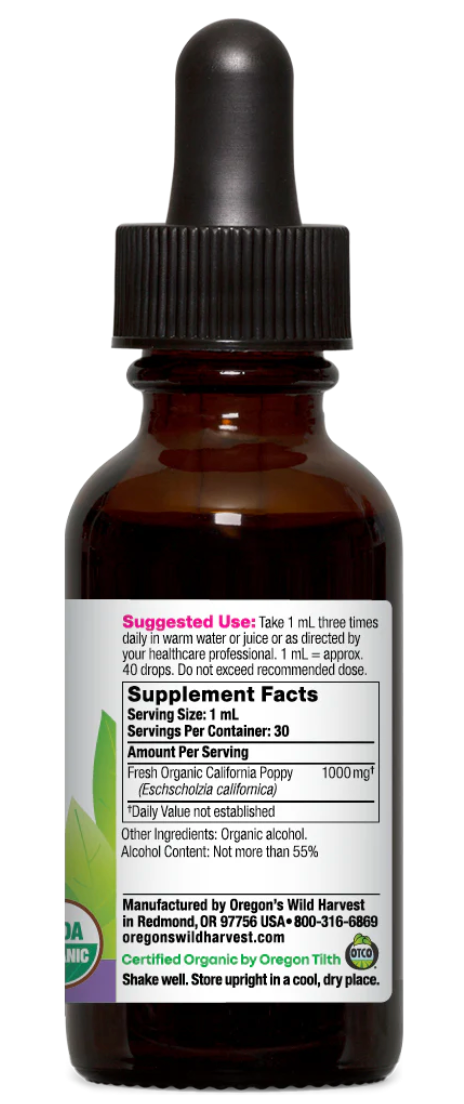 California Poppy, Organic Extract