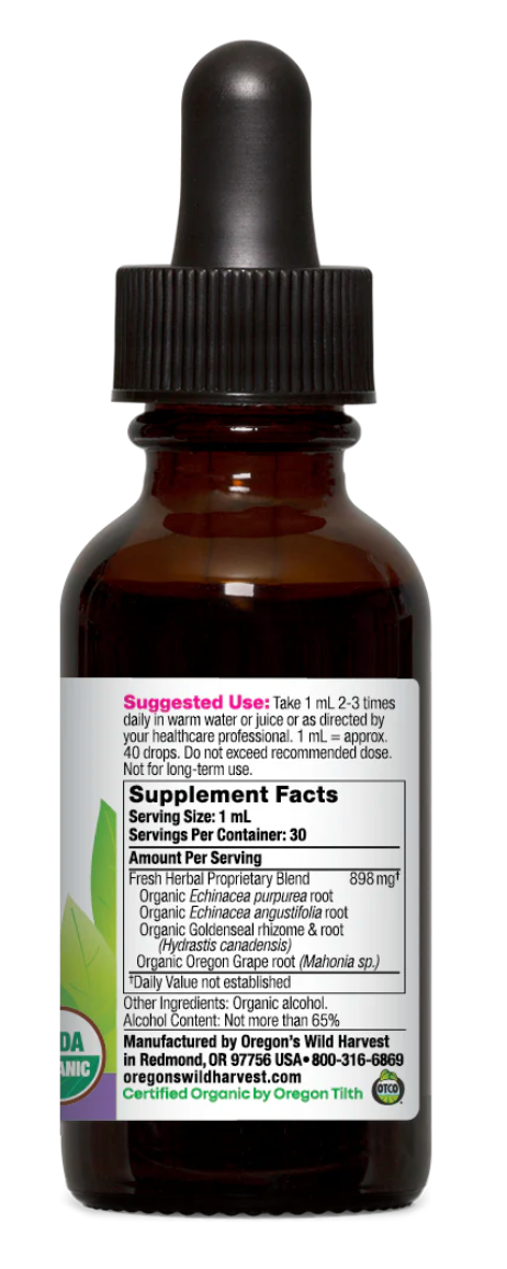 Echinacea Goldenseal Plus, Organic Extract