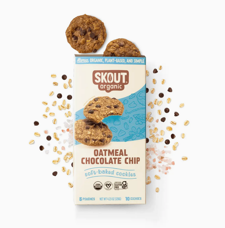 Skout Organic Oatmeal Chocolate Chip Soft Baked Cookies