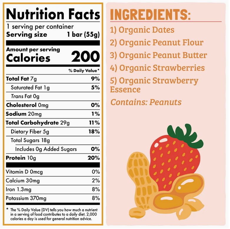 Skout Organic Peanut Butter & Jelly Protein Bar | Vegan