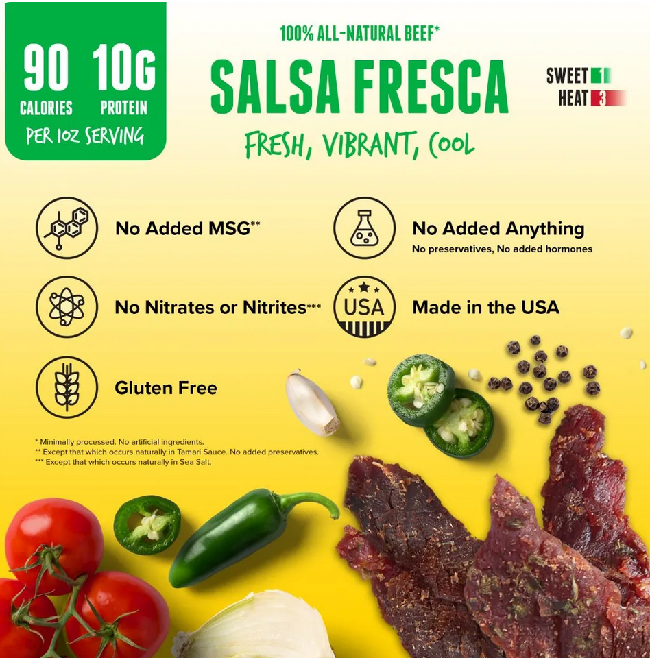Baja Vida Beef Jerky - 2.5oz Salsa Fresca
