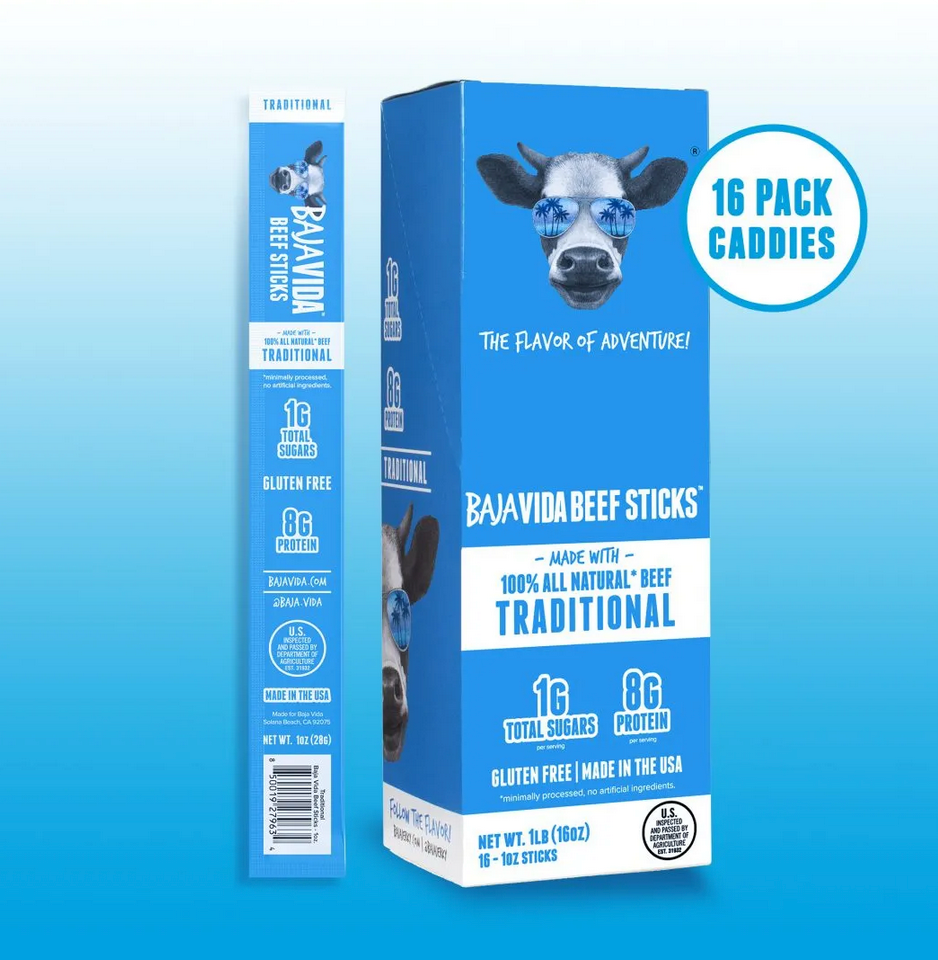 Baja Vida Beef Sticks - 1.0oz Traditional