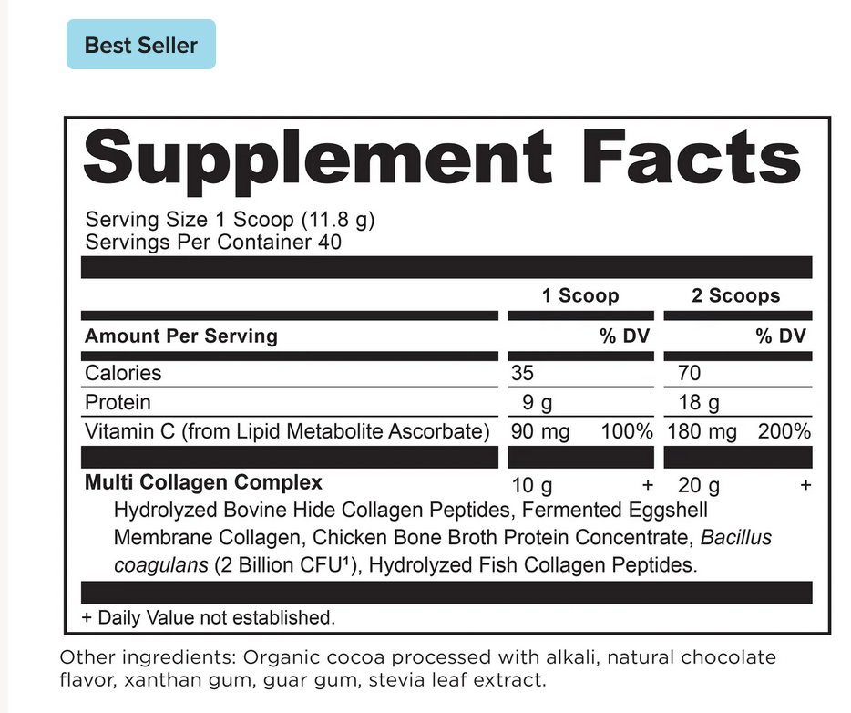 Multi Collagen - Protein - Chocolate - 40 Serving
